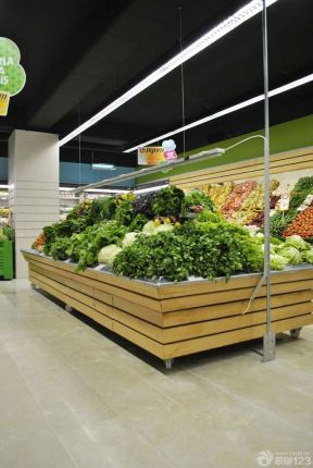 超市装修效果图 蔬菜超市装修效果图