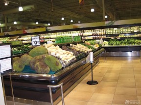 超市陈列设计图片 蔬菜超市装修效果图