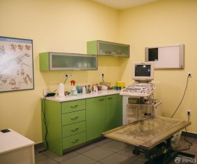 动物医院装修效果图 黄色墙面装修效果图片