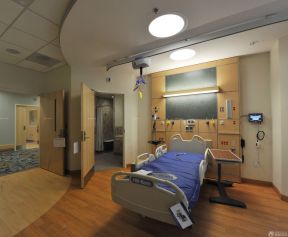 现代医院装修效果图 医院单人病房效果图