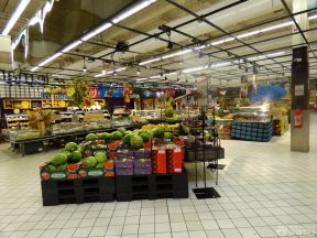 超市装饰效果图图片 水果超市装修效果图