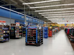 超市门店装修效果图 超市货架摆放效果图