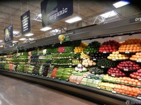 超市门店装修效果图 蔬菜超市装修效果图