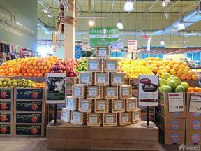 超市门店装修效果图 水果超市