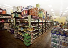 超市饮品区装饰图片 陈列设计
