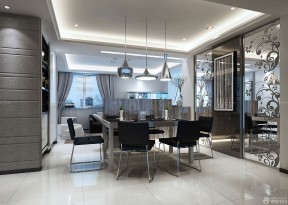 隔斷造型 簡(jiǎn)歐式餐廳裝修效果圖