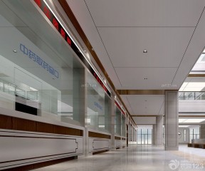 中医医院装修效果图 医院走廊装修效果图