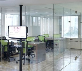 办公室装修设计图大全 玻璃隔断门