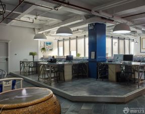 企業(yè)辦公室裝修 錯層設(shè)計裝修效果圖片