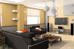 簡約客廳效果圖 墻面設計裝修效果圖片