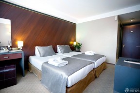 酒店宾馆效果图 床头背景墙装修效果图