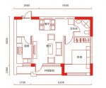 現(xiàn)代80平米小戶型設(shè)計(jì)平面圖