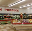 简约蔬果超市白色墙面装修效果图片大全