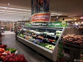 蔬菜超市装修效果图 超市储物柜