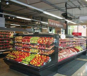 蔬菜超市装修效果图 超市货架