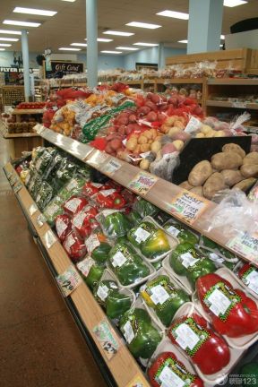 蔬果超市装修效果图 陈列图片