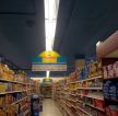 超市简单吊顶灯装修效果图片