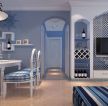 简约地中海风格70平米小户型客厅设计图