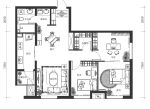 60平家裝裝飾設(shè)計(jì)兩室一廳戶型圖