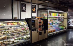 超市储物柜 小超市装修效果图