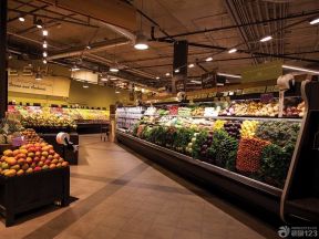 水果超市装修效果图 美式超市装修