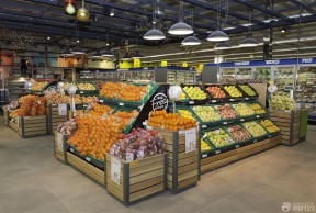 超市货架装修设计 水果超市