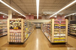 超市货架装修设计 美式风格
