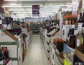 超市酒柜圖片 小超市裝修效果圖