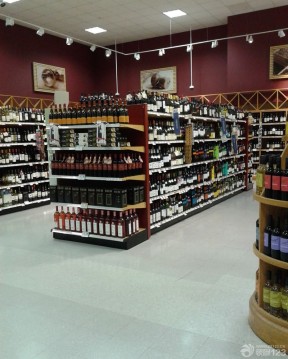 超市红酒柜图 欧式风格