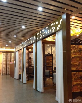 美發(fā)店裝修 室內(nèi)隔斷裝修效果圖片