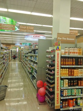 超市柱子装修效果图 超市装饰设计图片