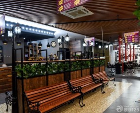 最新美發(fā)店裝修 等候椅裝修效果圖片