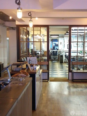 美發(fā)店內(nèi)部裝修 室內(nèi)隔斷裝修效果圖片
