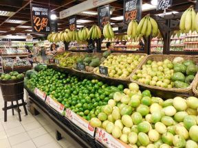 现代蔬菜超市摆设图片 超市装饰效果图图片