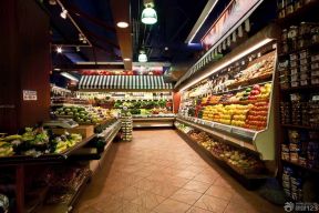 现代蔬菜超市摆设图片 超市储物柜