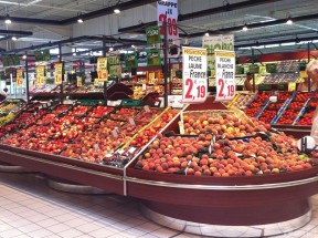 现代蔬菜超市摆设图片 蔬菜超市装修效果图