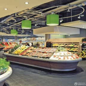 现代蔬菜超市摆设图片 超市装修效果