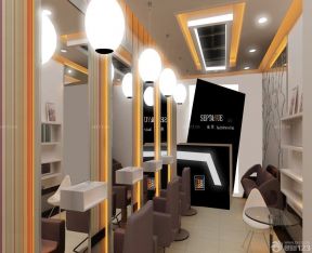 美發(fā)店效果圖 小型室內(nèi)裝修