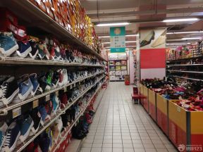 超市鞋柜装修效果图 互惠超市装修效果图