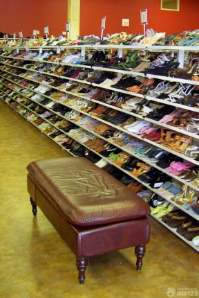 超市鞋柜装修效果图 欧式风格