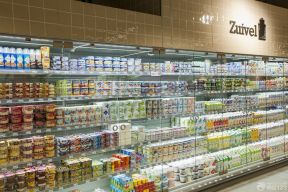 超市的储物柜 玻璃门装修效果图片