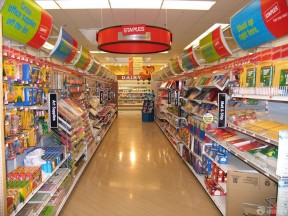 超市装修吊顶效果图 走廊装修效果图片