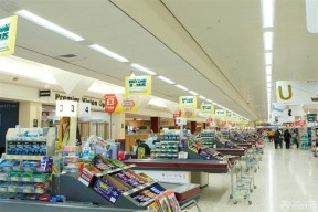 超市装修吊顶效果图 现代风格