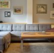 80平米小户型客厅家具转角沙发摆放装修效果图片
