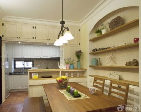 90平方兩室兩廳裝修效果圖 廚房餐廳