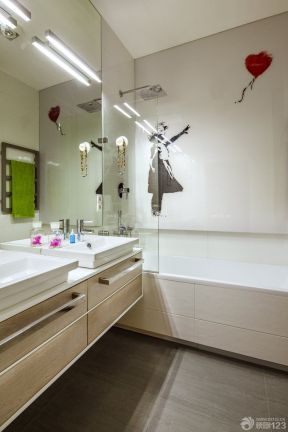 50平方一室一厅小户型卫生间设计装修图