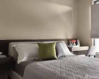 两室一厅80平米卧室纯色壁纸装修效果图片