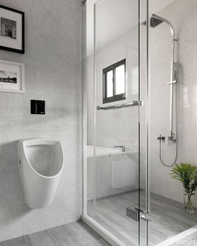 两室一厅70平米装修效果图 玻璃淋浴间装修效果图