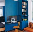 唯美30平米小户型公寓蓝色橱柜装修效果图片