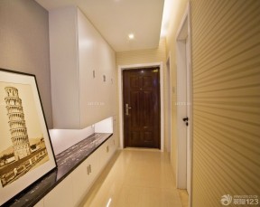 90平兩室兩廳簡約裝修 進門玄關(guān)鞋柜圖片